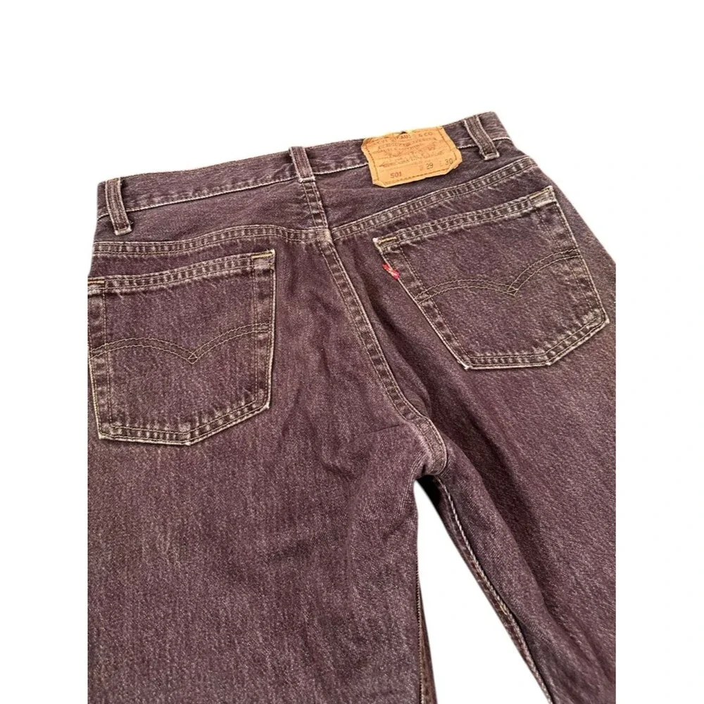 Levi's 501 vintage 90s Mad  in USA Men's Dark Brown Straight Jeans W29 L 30